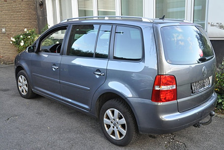 VW Touran in silber